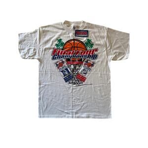 Vintage 1999 NCAA Final Four UConn Duke NWT Single Stitch Logo 7 Tee